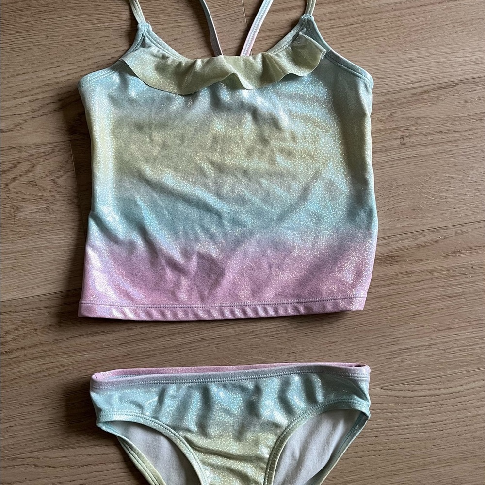 Kids Pastel Rainbow Bikini Set